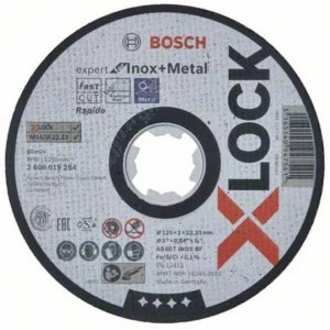 TARCZA TNĄCA X-LOCK INOX+METAL 125*1*22.23 (1 SZT)