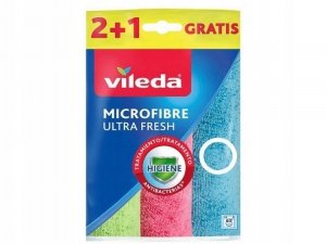 VILEDA ŚCIERKA MIKROFIBRA ULTRA FRESH 2+1GRATIS (1 OP)