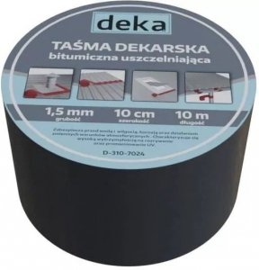 TAŚMA USZCZELNIAJĄCA DEKARSKA ALUBUTYL 10CM*10MB CZARNY (1 SZT)