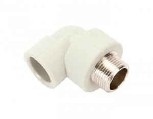 PP-R KOLANO GWINT ZEWNĘTRZNY 90 STOPNI  20MM X 1/2 PN20 (1 SZT)