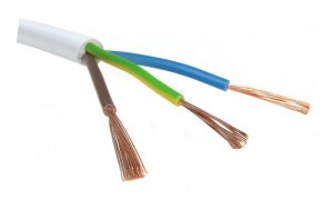 PRZEWÓD MIESZKANIOWY H03VV-F OMY 3X1,0 BIAŁY 300V (100 MB)