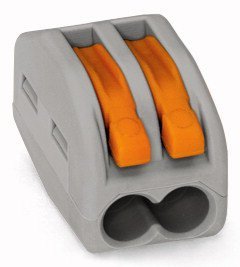SZYBKOZŁĄCZKA 2X0,08-4MM2 Z DŹWIGNIĄ ZWALNIAJĄCĄ 222-412 (1 SZT)