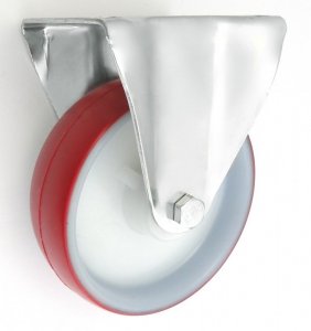 KOŁO TWORZYWO+POLIURETAN 160MM OBUDOWA STAŁA 43BC (1 SZT)