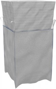 WOREK BIG-BAG 90*90*90 CM BIAŁY,OTWARTY Z KOŁNIERZEM (1 SZT)