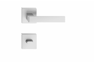 KLAMKA ERGO SREBRNY KWADRATOW SZYLD WC ITALIAN LINE (1 SZT)
