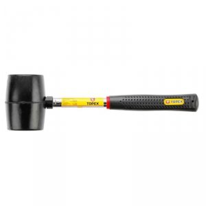 MŁOTEK GUMOWY 0.45KG ŚREDNICA 65MM TRZONEK METALOWY (1 SZT)