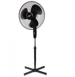 WENTYLATOR PODŁOGOWY 40CM CZARNY (1 SZT)
