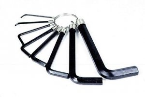 KLUCZE IMBUSOWE KOMPLET 10 SZTUK 2 - 10MM (1 KPL)
