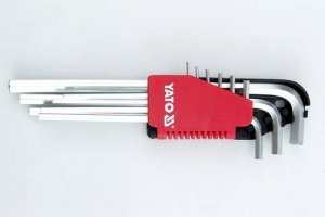 KLUCZE HEX ZESTAW 9-CZĘŚCIOWY 1,5-10MM DŁUGI (1 KPL)