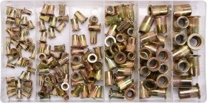 ZESTAW NITONAKRĘTEK STALOWYCH M3- M10, 150SZT (1 KPL)