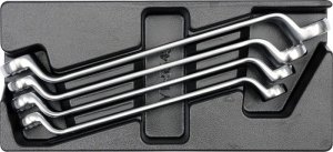 WKŁAD DO SZUFLADY KLUCZE OCZKOWE ODGIĘTE 21- 32MM 4 CZĘŚCI (1 KPL)