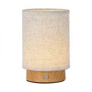 Lampka Biurkowa Nocna V-TAC 3W LED Ładowanie Ściemnianie Drewno VT-7569 3000K 110lm