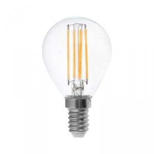 Żarówka LED Filament V-TAC 4W Kulka P45 E14 3xKlik Ściemnialna VT-2604 3000K 400lm