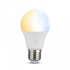 Żarówka LED V-TAC 9W E27 A60 Zmiana Koloru 3xKlik (Blister 2szt) VT-2149-B 3W1 806lm