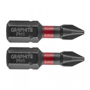 Bity udarowe PH1 x 25 mm, 2 szt.