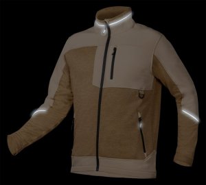 Bluza softshell OUTDOOR, beżowa, rozmiar XL