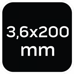 Opaski zaciskowe ogrodowe 3,6 x 200mm, 50 szt., zielone