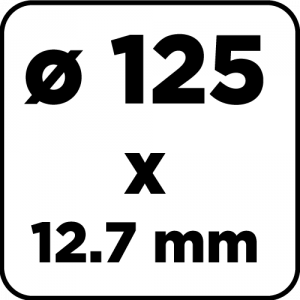 Tarcze szlifierskie 125 x 20/16/12.7 x 16 mm, P60, 2 szt.