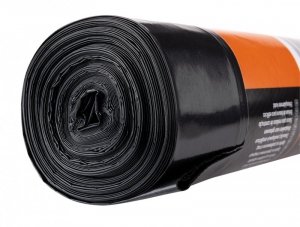 Worki budowlane 240 L, czarne, 10 sztuk, 60 mic