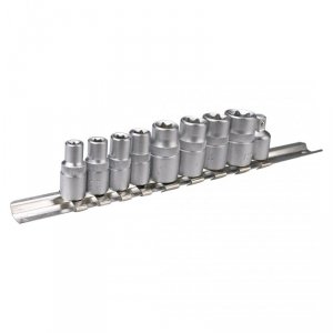 Nasadki Torx 1/4, 3/8, zestaw 9 szt.