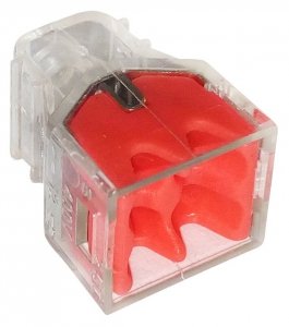 SZYBKOZŁĄCZKA 4*0,5-2,5MM2 TRANSPARENTNA/CZERWO<br />NY 10 SZTUK 