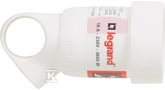 GN.PRZEN.2P+Z 16A BIAŁEZ UCHWYTEM (SZT)
