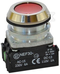 NEF30-KXY-CZERWONY PRZYCISK (SZT)