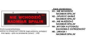TABLICA OSTRZEG.TP-4S/H1(230V,PULS-LED) (SZT)