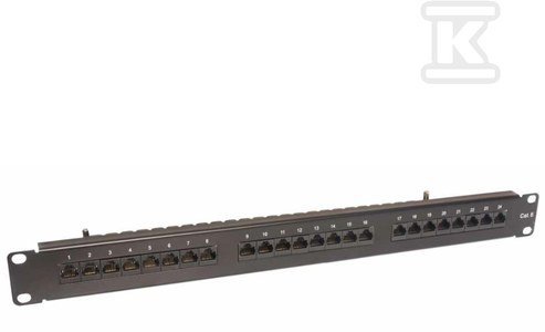 PANEL KATEGORII 6 19&quot; 1U 24XRJ45, UTP (SZT)