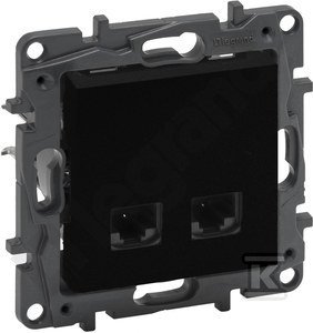 GN.2XRJ45 KAT.5E UTP CZARNY NILOE STEP (SZT)