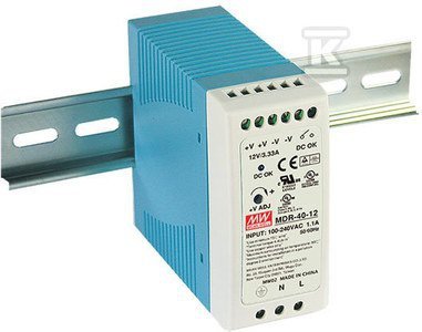 ZASIL.NA SZYNĘ DIN 40W 24V 1.7A (SZT)