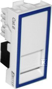 GNIAZDO UTP RJ45 KAT.6 Z ADAPTEREM 1-MOD (SZT)