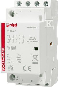 STYCZ.INST.4NO,25A,AC RXC25-40-A230 (SZT)