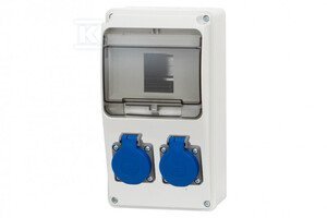 ROZDZ.LAGO6M 2X230+ZABE.RCD IP44 ONNLINE (SZT)