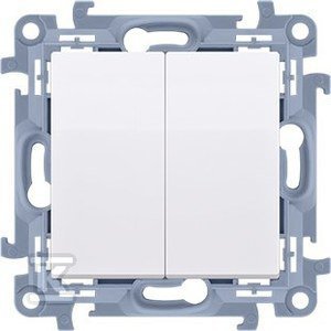 ŁĄCZNIK ŚWIECZ.PODŚW.IP44 BIAŁY SIM (SZT)