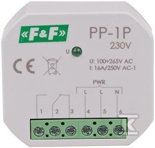 PP-1P 230V PRZEKAŹ.ELE.1P 16A P/T (SZT)