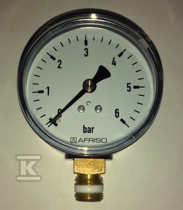 MANOMETR RF63 PIONOWY 1/4&quot; 0-6BAR (SZT)