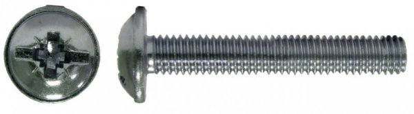 WKRĘT OCYNKOWANY ŁEB PODKŁADKOWY DIN 967 6*40MM (1 KG)