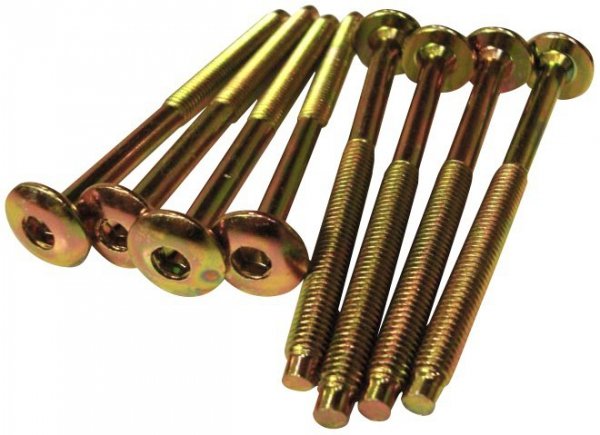 WKRĘT MEBLOWY OCYNKOWANY ŁEB PŁASKI 6*65MM (1 KG)