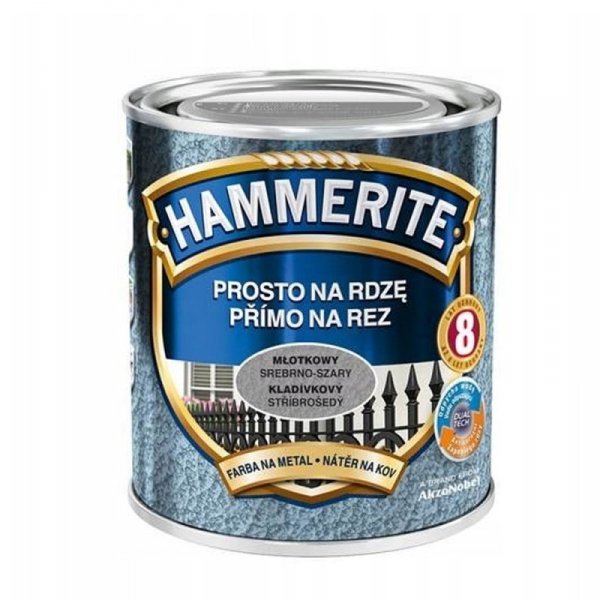 EMALIA HAMMERITE MŁOTKOWY SREBRNO-SZARY 0,7L (1 SZT)