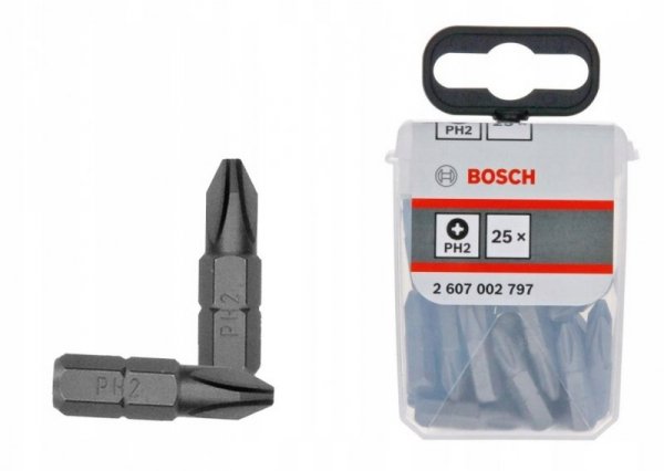 BIT, GROT, KOŃCÓWKA PH2 25MM EXH 25PCS (1 OP)