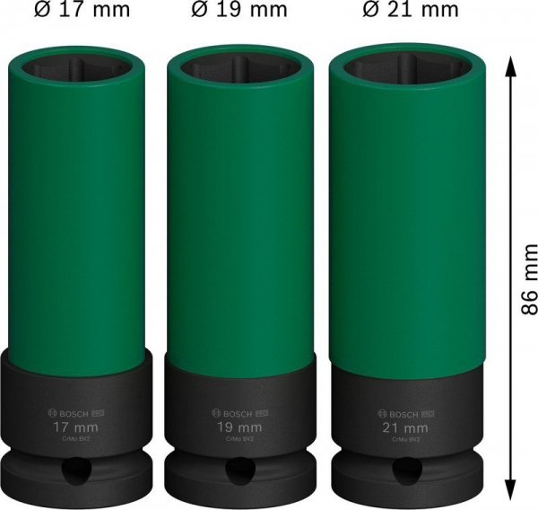 ZESTAW KLUCZY NASADOWYCH 1/2&#039;&#039; XL PRO S 3SZT. (1 KPL)