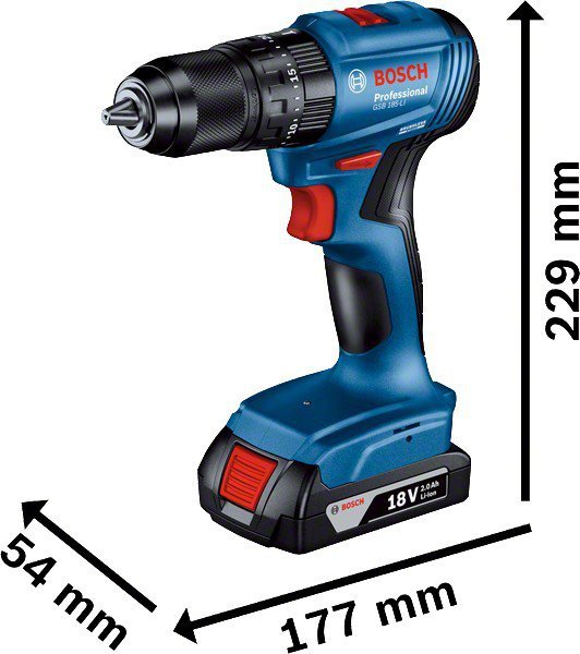 ZESTAW COMBO 18V GDX 18V-285 + GSB 185-LI 2*2.0AH (1 SZT)
