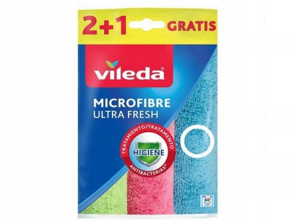 VILEDA ŚCIERKA MIKROFIBRA ULTRA FRESH 2+1GRATIS (1 OP)