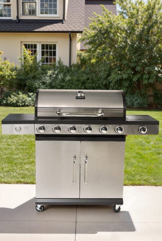 GRILL GAZOWY 6+1 STAL NIERDZEWNA 16,5KW (1 SZT)