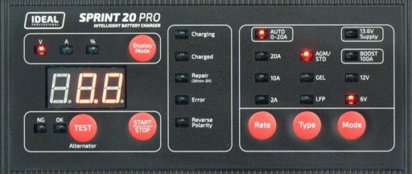 PROSTOWNIK Z ROZRUCHEM SPRINT WET/AGM 20 PRO (1 SZT)