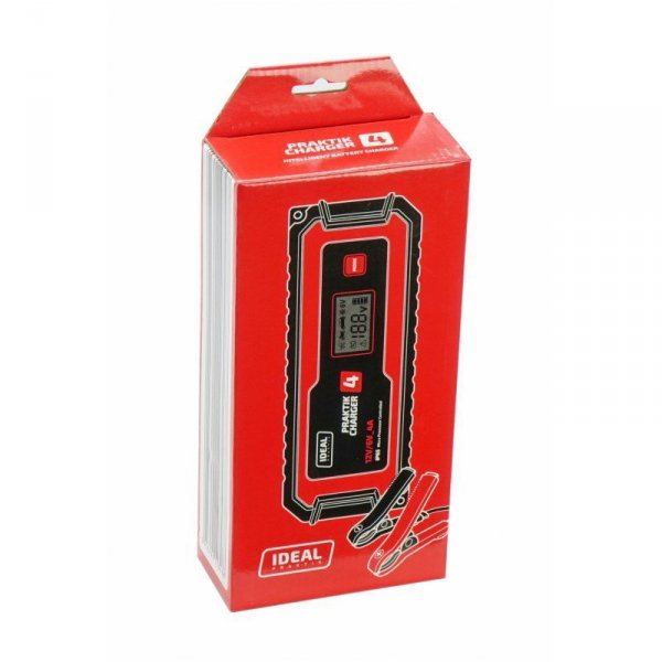 PROSTOWNIK INTELIGENTNY PRAKTIK CHARGER 4 LCD 6/12V (1 SZT)