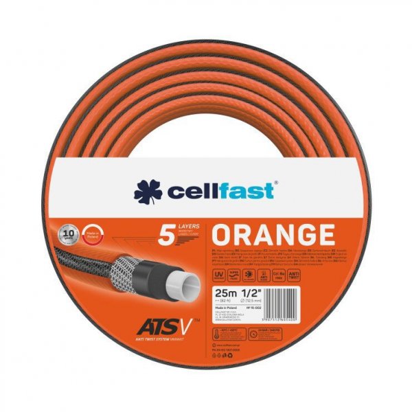 WĄŻ OGRODOWY ORANGE 1/2 25MB (1 SZT)