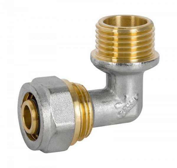 KOLANO PEX-AL-PEX CHROM 1/2*16 CHŁOPCZYK (1 SZT)