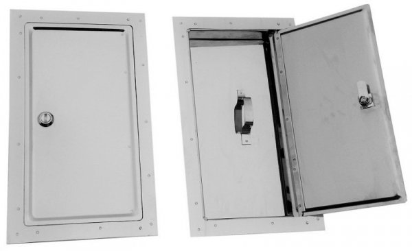 DRZWICZKI KOMINOWE NIERDZEWNE 155*290MM DUŻE (1 SZT)